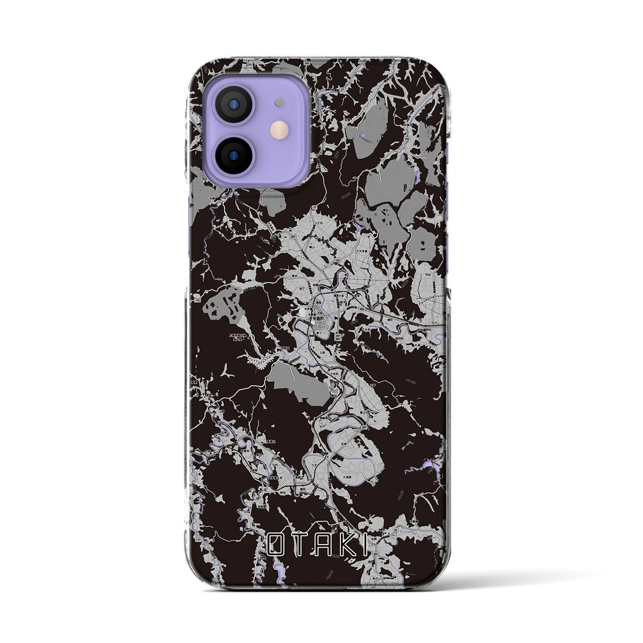 【大多喜(千葉県)】地図柄iPhoneケース(クリアタイプ)