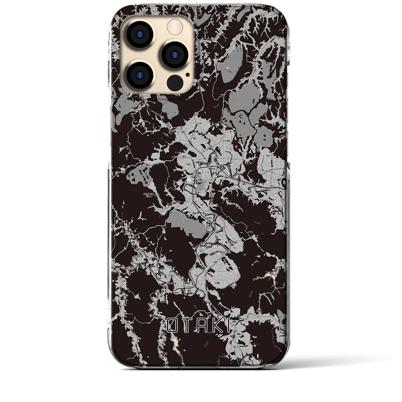 【大多喜(千葉県)】地図柄iPhoneケース(クリアタイプ)