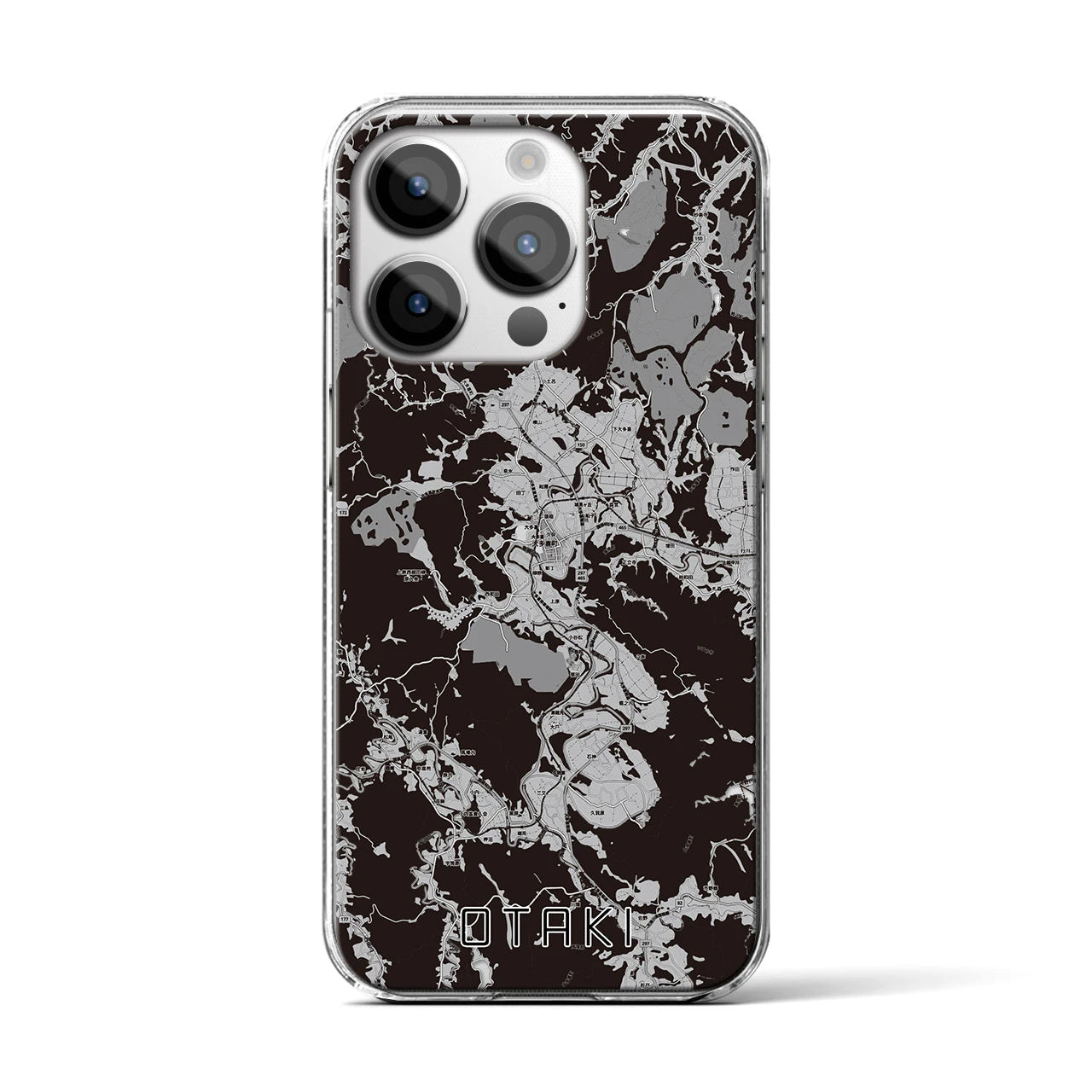 【大多喜(千葉県)】地図柄iPhoneケース(クリアタイプ)