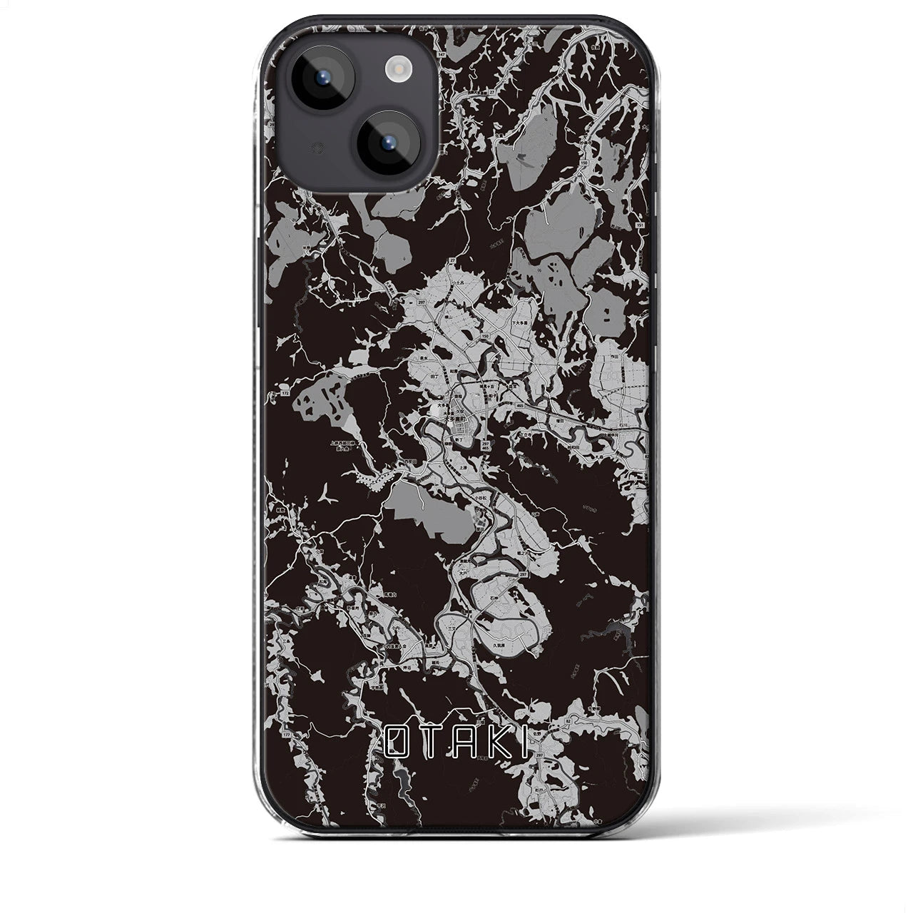 【大多喜(千葉県)】地図柄iPhoneケース(クリアタイプ)