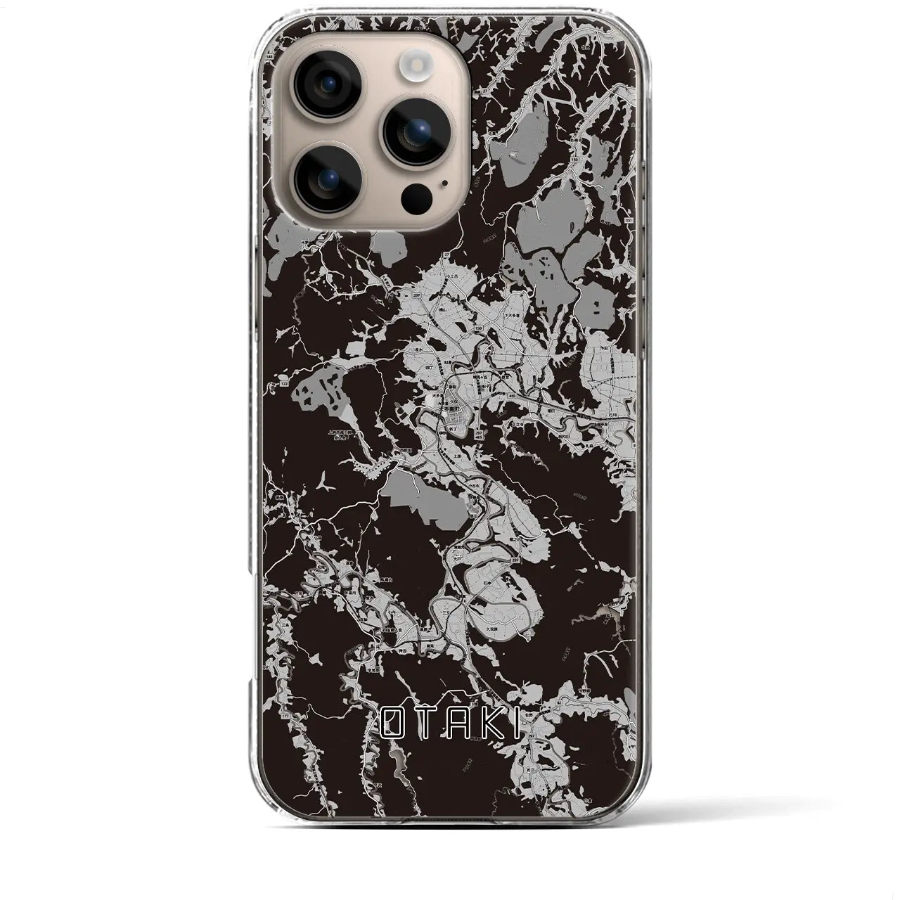 【大多喜(千葉県)】地図柄iPhoneケース(クリアタイプ)