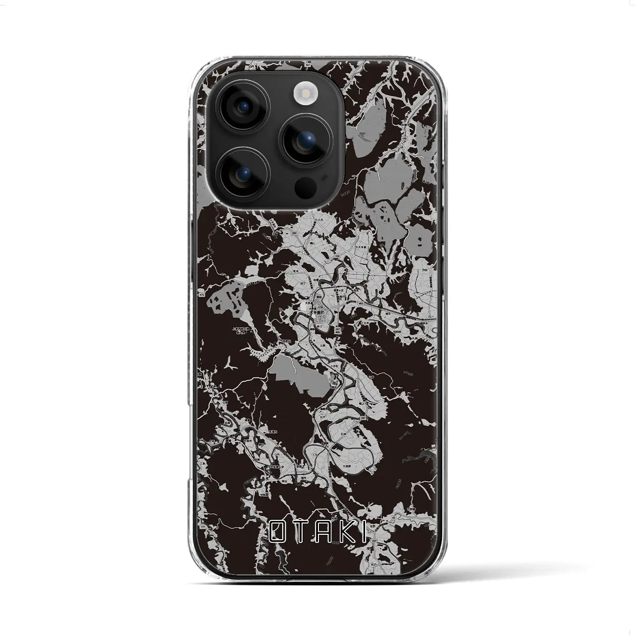 【大多喜(千葉県)】地図柄iPhoneケース(クリアタイプ)