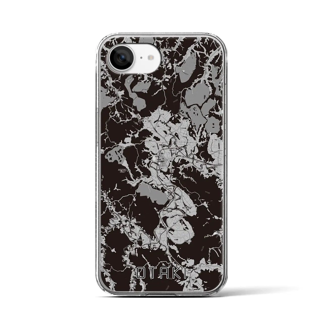 【大多喜(千葉県)】地図柄iPhoneケース(クリアタイプ)