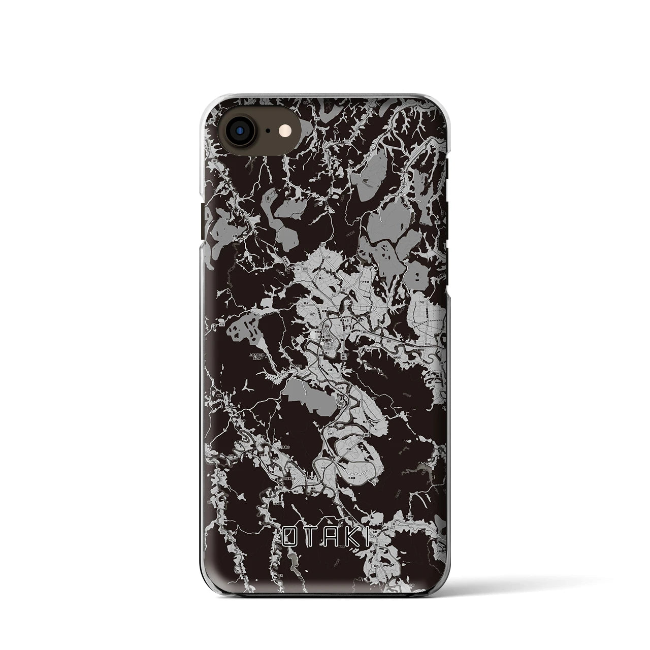 【大多喜(千葉県)】地図柄iPhoneケース(クリアタイプ)