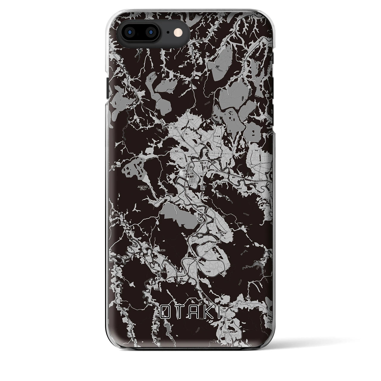 【大多喜(千葉県)】地図柄iPhoneケース(クリアタイプ)