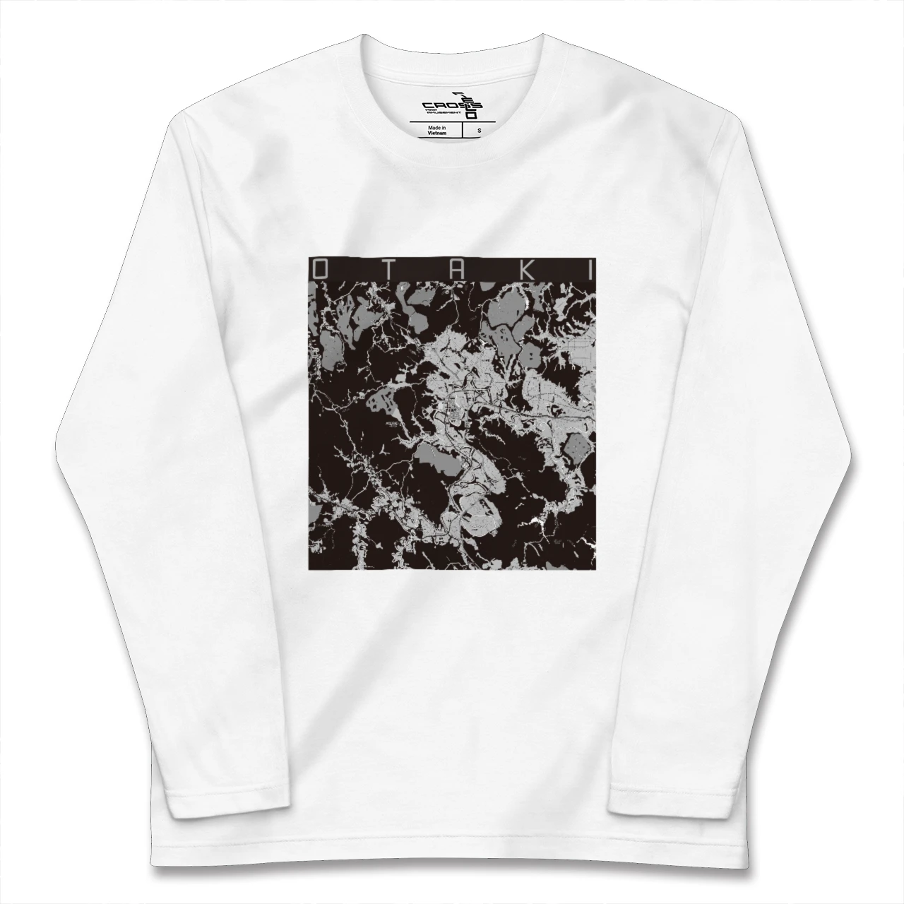 【大多喜(千葉県)】地図柄ロングスリーブTシャツ