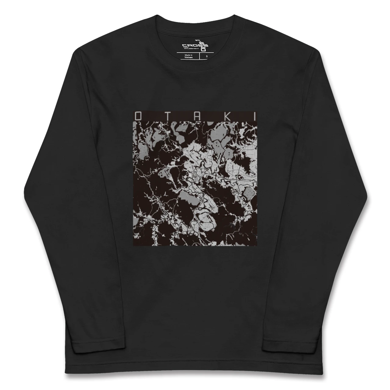 【大多喜(千葉県)】地図柄ロングスリーブTシャツ