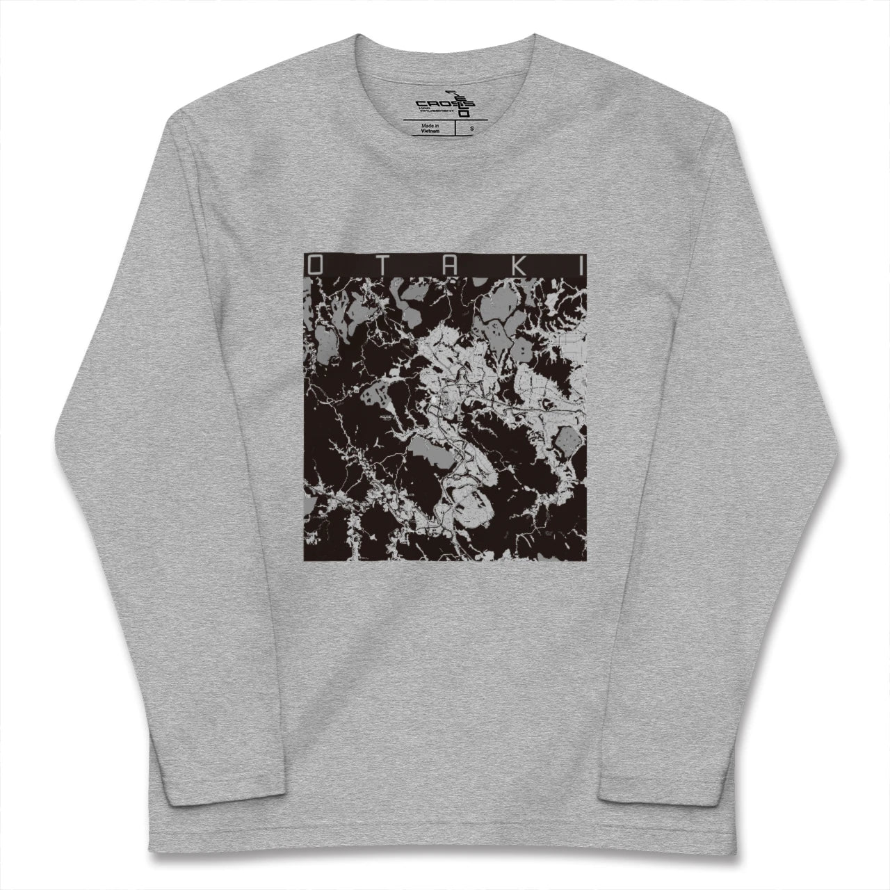 【大多喜(千葉県)】地図柄ロングスリーブTシャツ