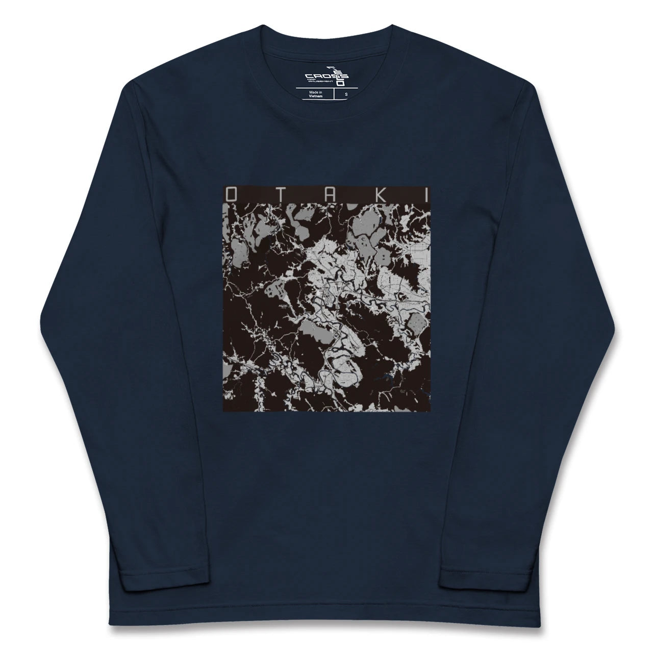 【大多喜(千葉県)】地図柄ロングスリーブTシャツ