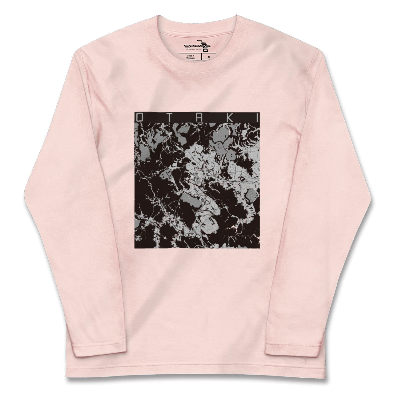 【大多喜(千葉県)】地図柄ロングスリーブTシャツ