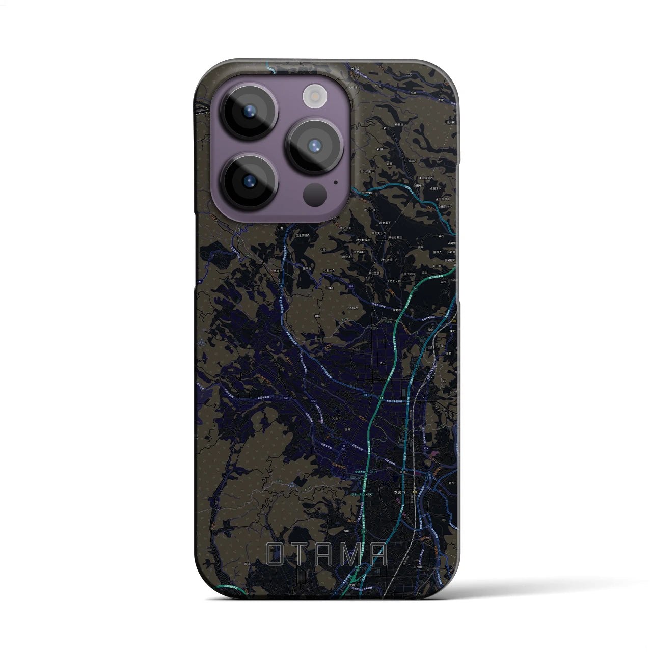 【大玉(福島県)】地図柄iPhoneケース(バックカバータイプ)
