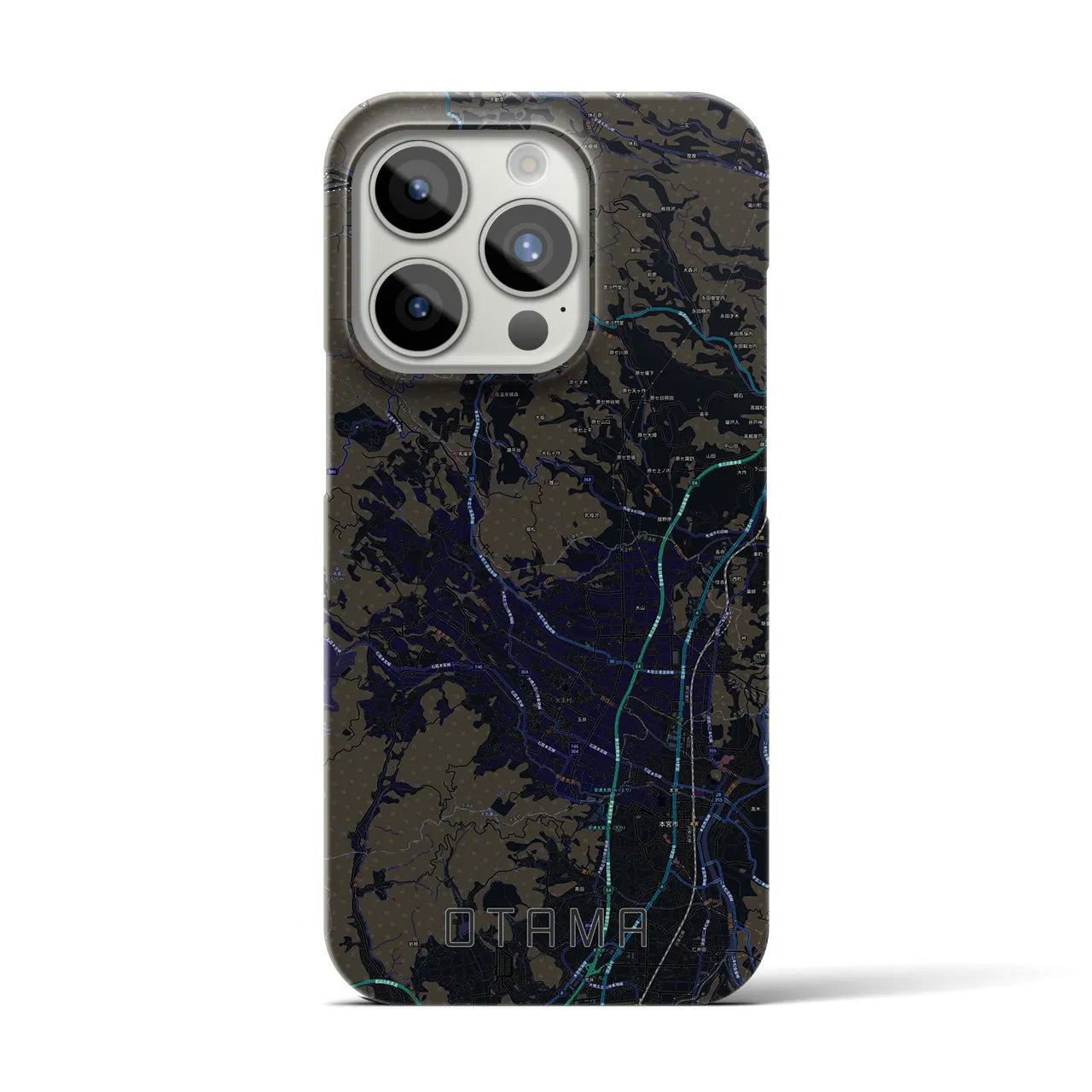 【大玉(福島県)】地図柄iPhoneケース(バックカバータイプ)