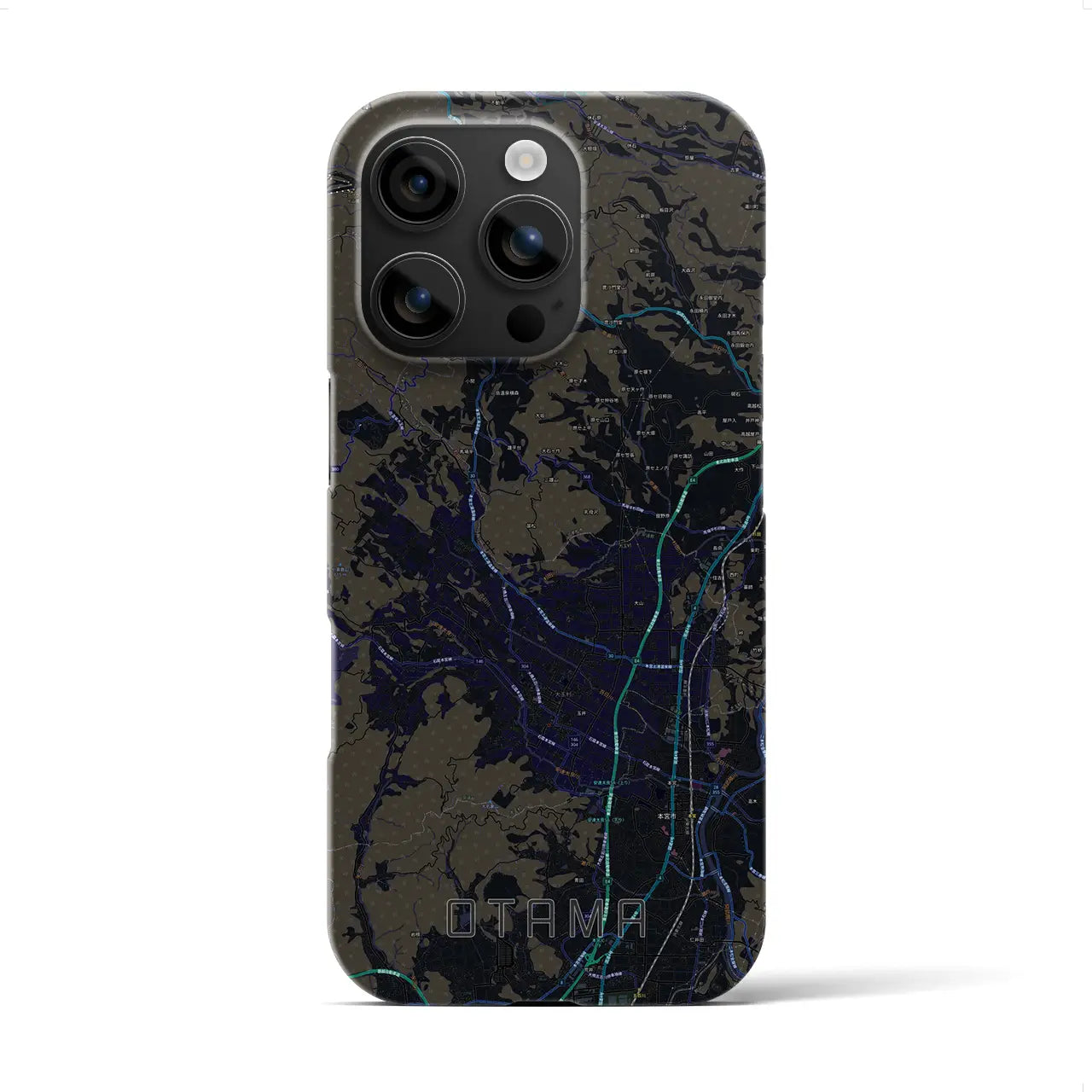 【大玉(福島県)】地図柄iPhoneケース(バックカバータイプ)