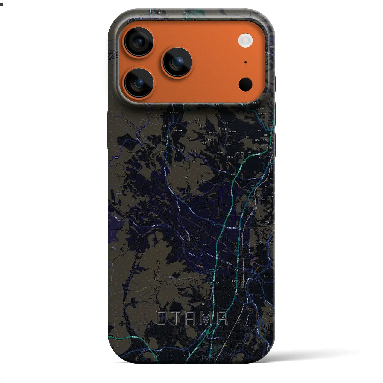 【大玉(福島県)】地図柄iPhoneケース(バックカバータイプ)