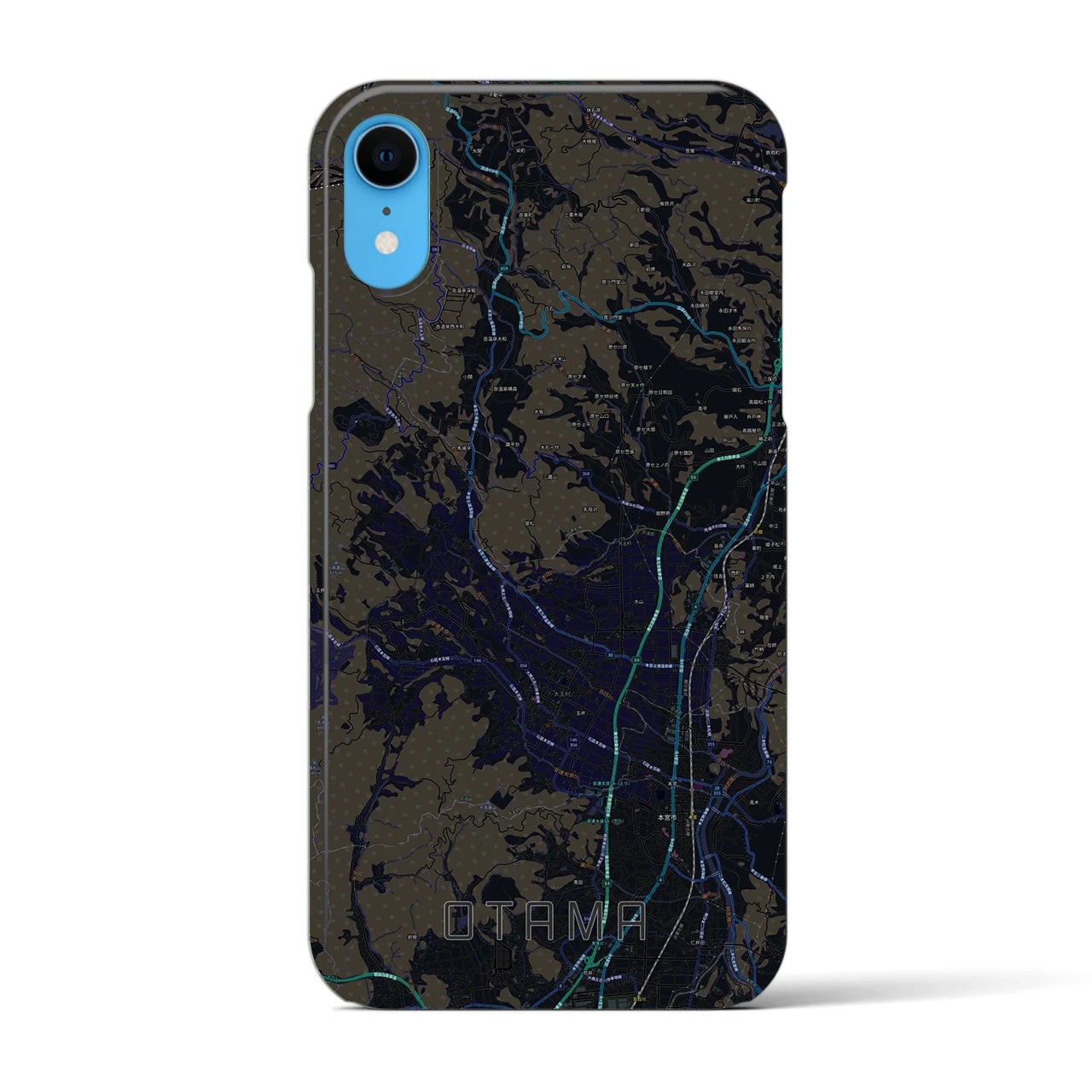 【大玉(福島県)】地図柄iPhoneケース(バックカバータイプ)