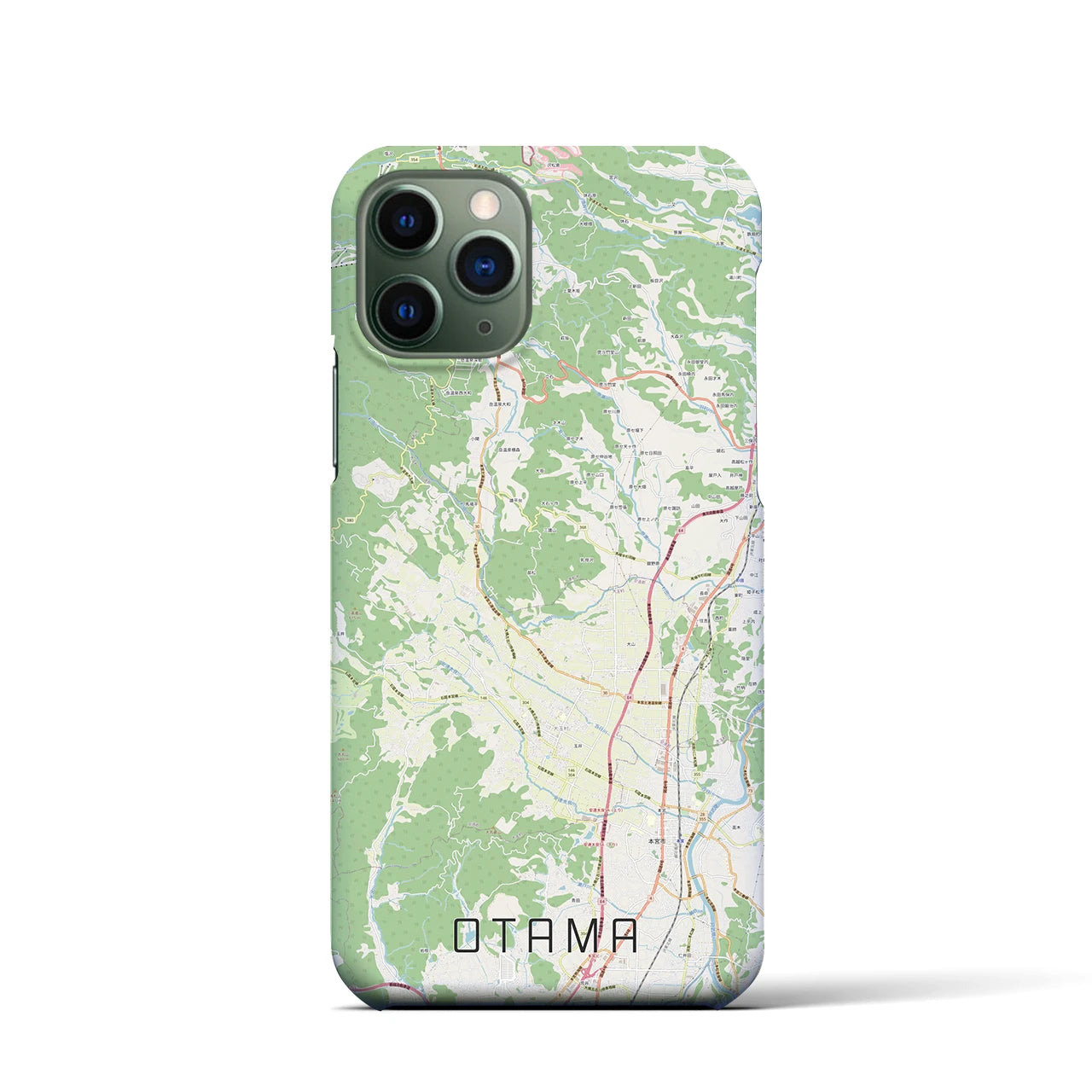 【大玉(福島県)】地図柄iPhoneケース(バックカバータイプ)