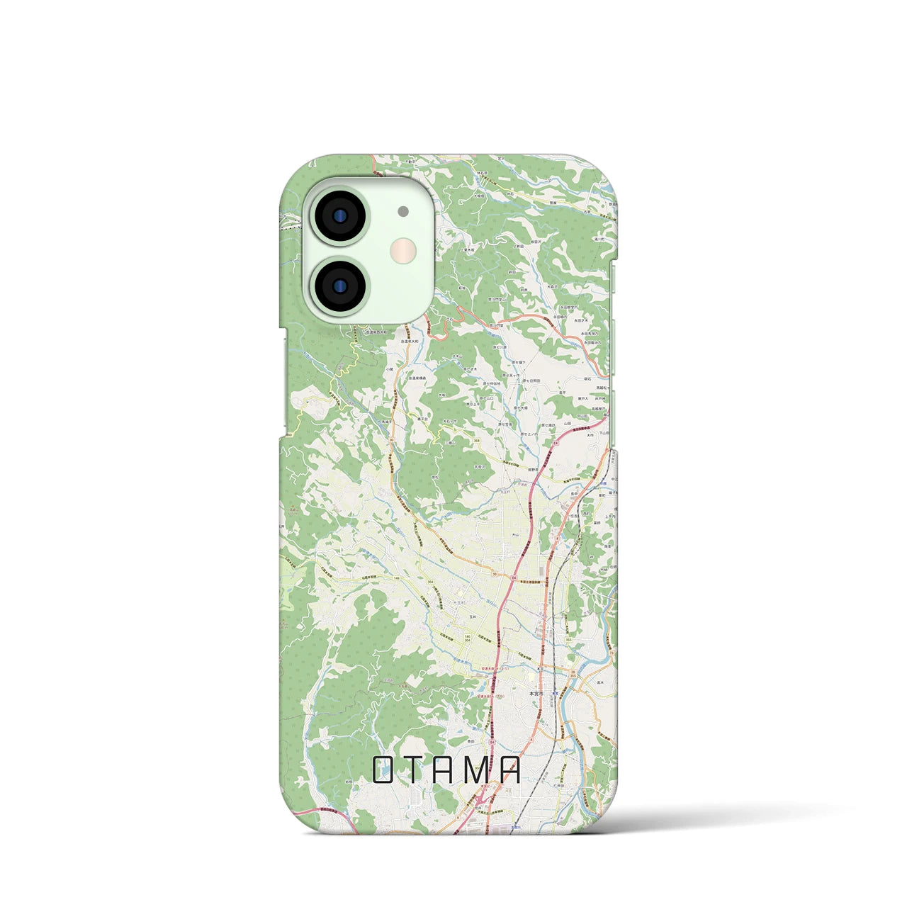 【大玉(福島県)】地図柄iPhoneケース(バックカバータイプ)