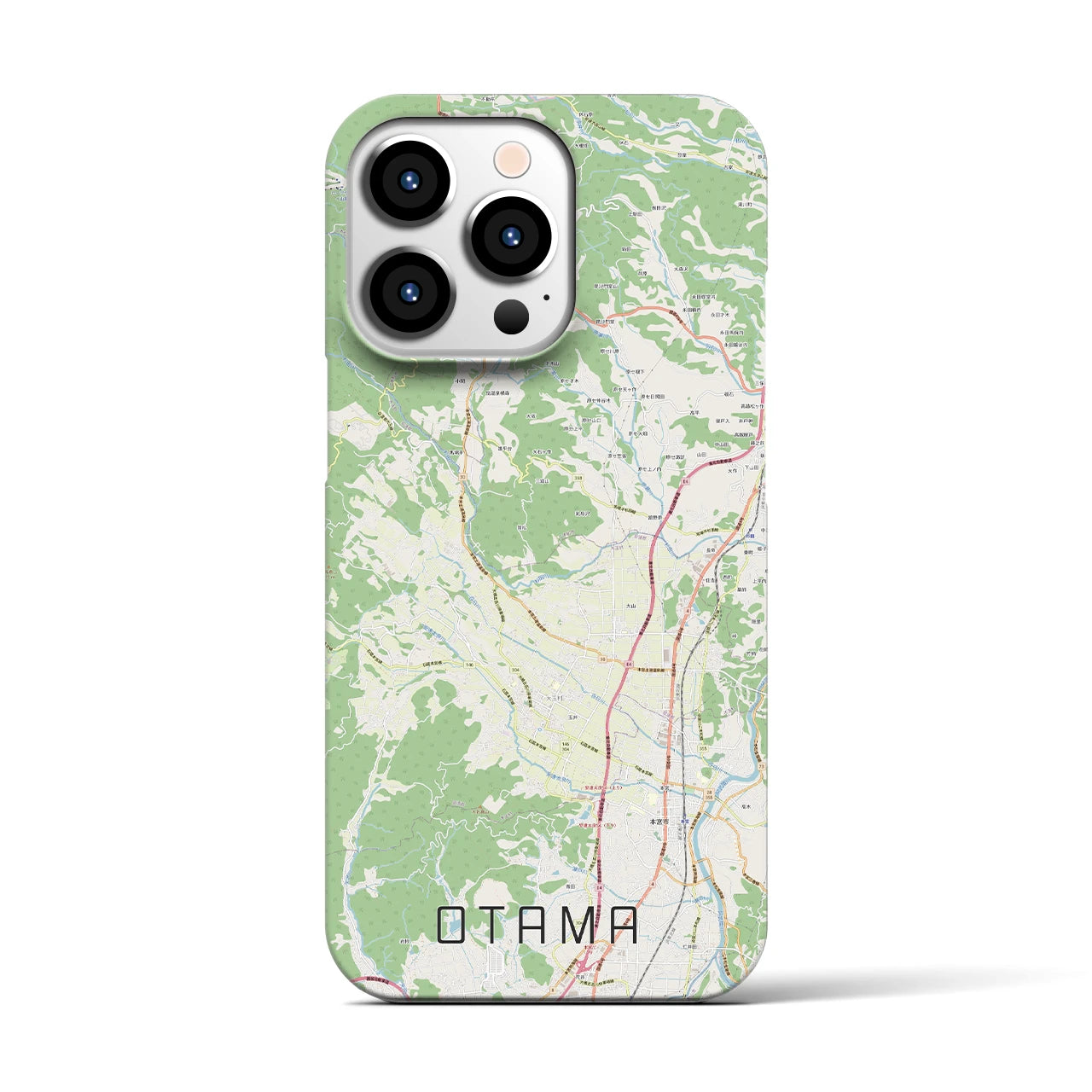 【大玉(福島県)】地図柄iPhoneケース(バックカバータイプ)