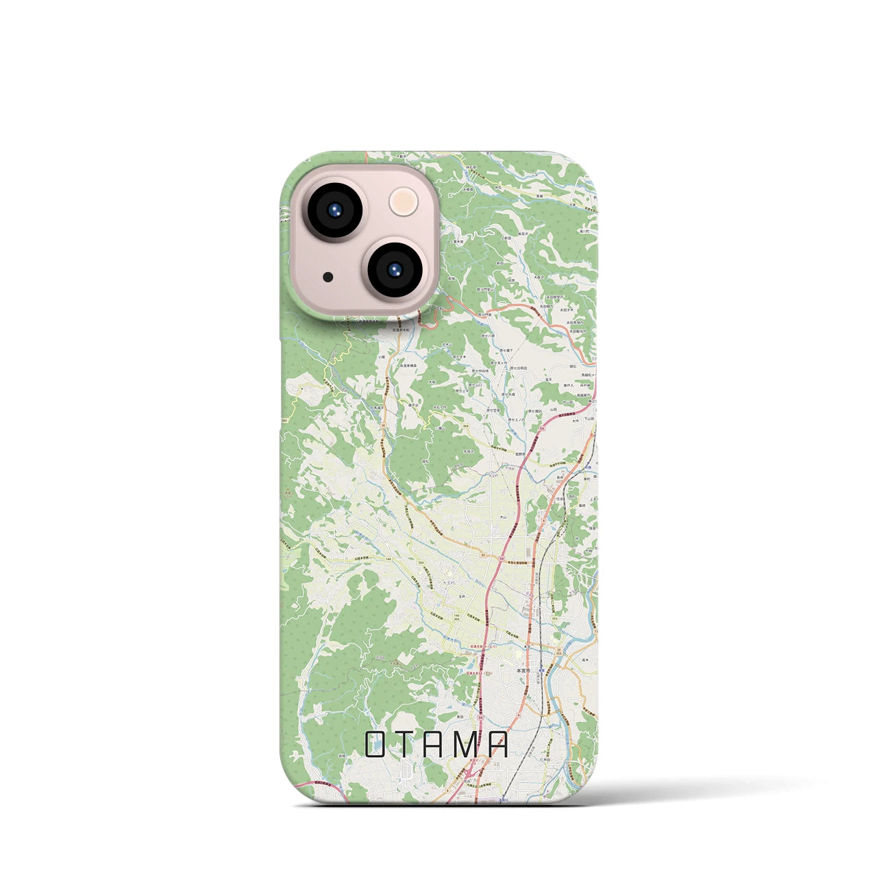 【大玉(福島県)】地図柄iPhoneケース(バックカバータイプ)