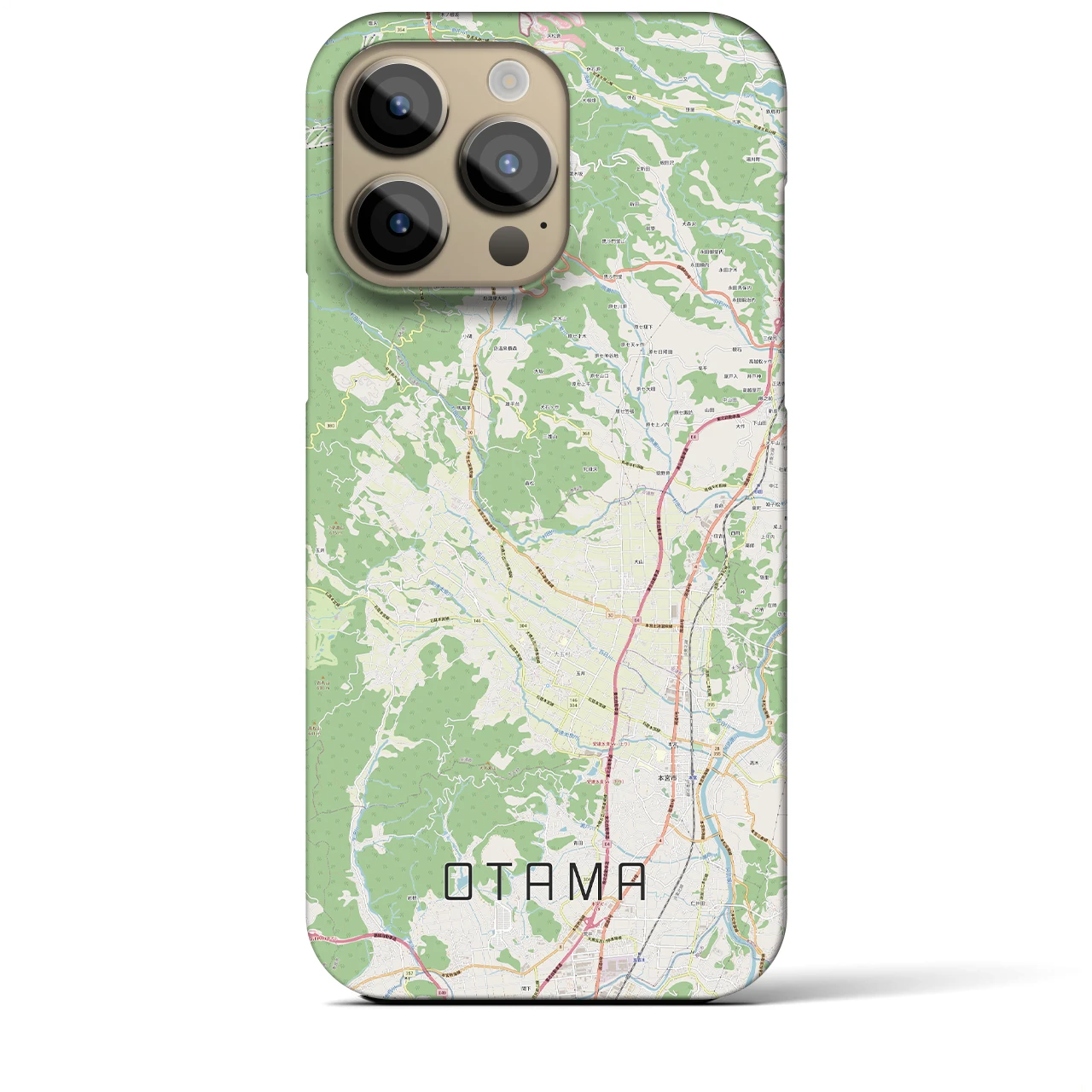 【大玉(福島県)】地図柄iPhoneケース(バックカバータイプ)