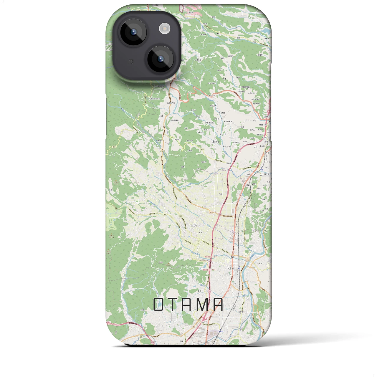 【大玉(福島県)】地図柄iPhoneケース(バックカバータイプ)