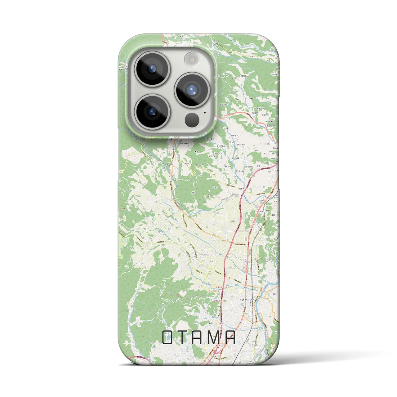 【大玉(福島県)】地図柄iPhoneケース(バックカバータイプ)