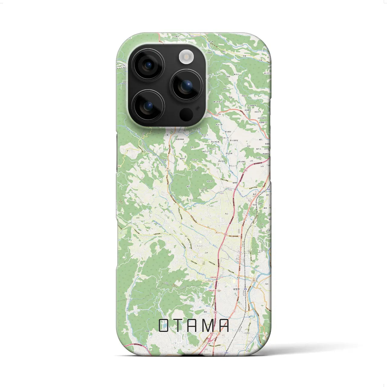 【大玉(福島県)】地図柄iPhoneケース(バックカバータイプ)