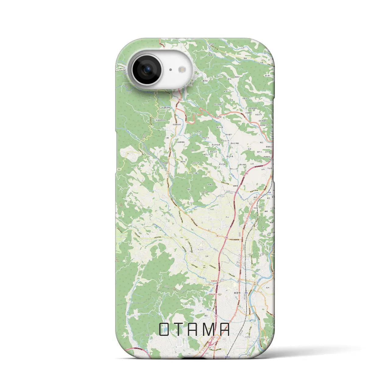 【大玉(福島県)】地図柄iPhoneケース(バックカバータイプ)