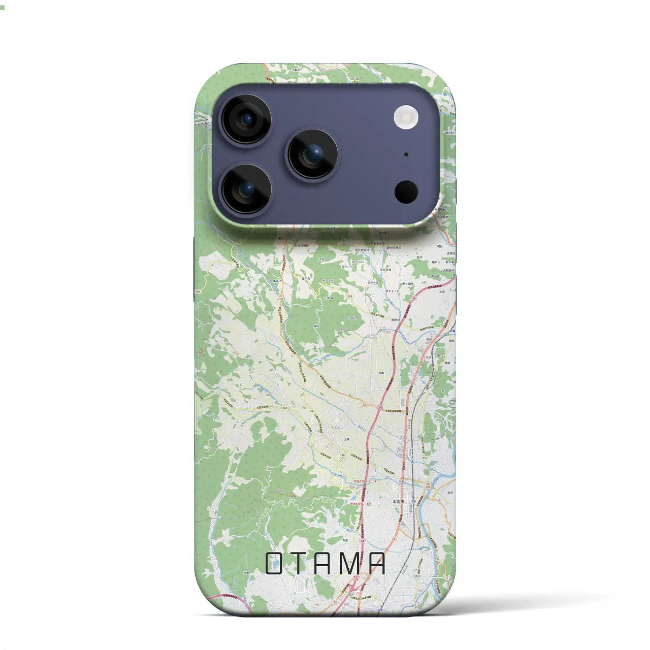 【大玉(福島県)】地図柄iPhoneケース(バックカバータイプ)