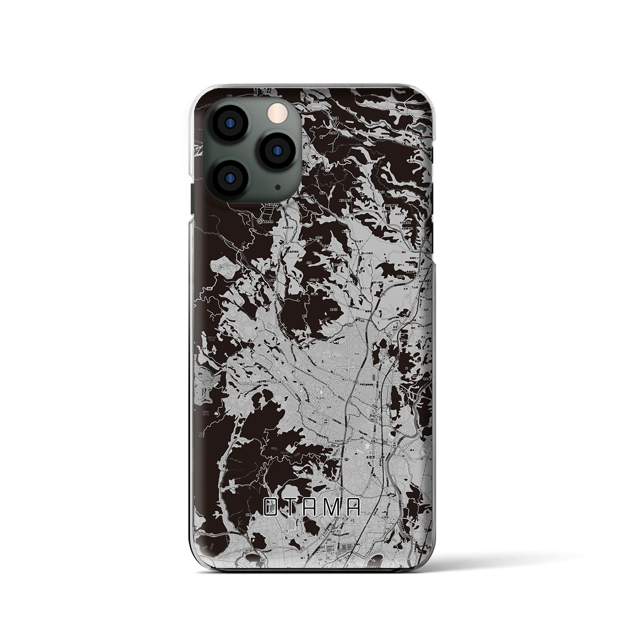 【大玉(福島県)】地図柄iPhoneケース(クリアタイプ)