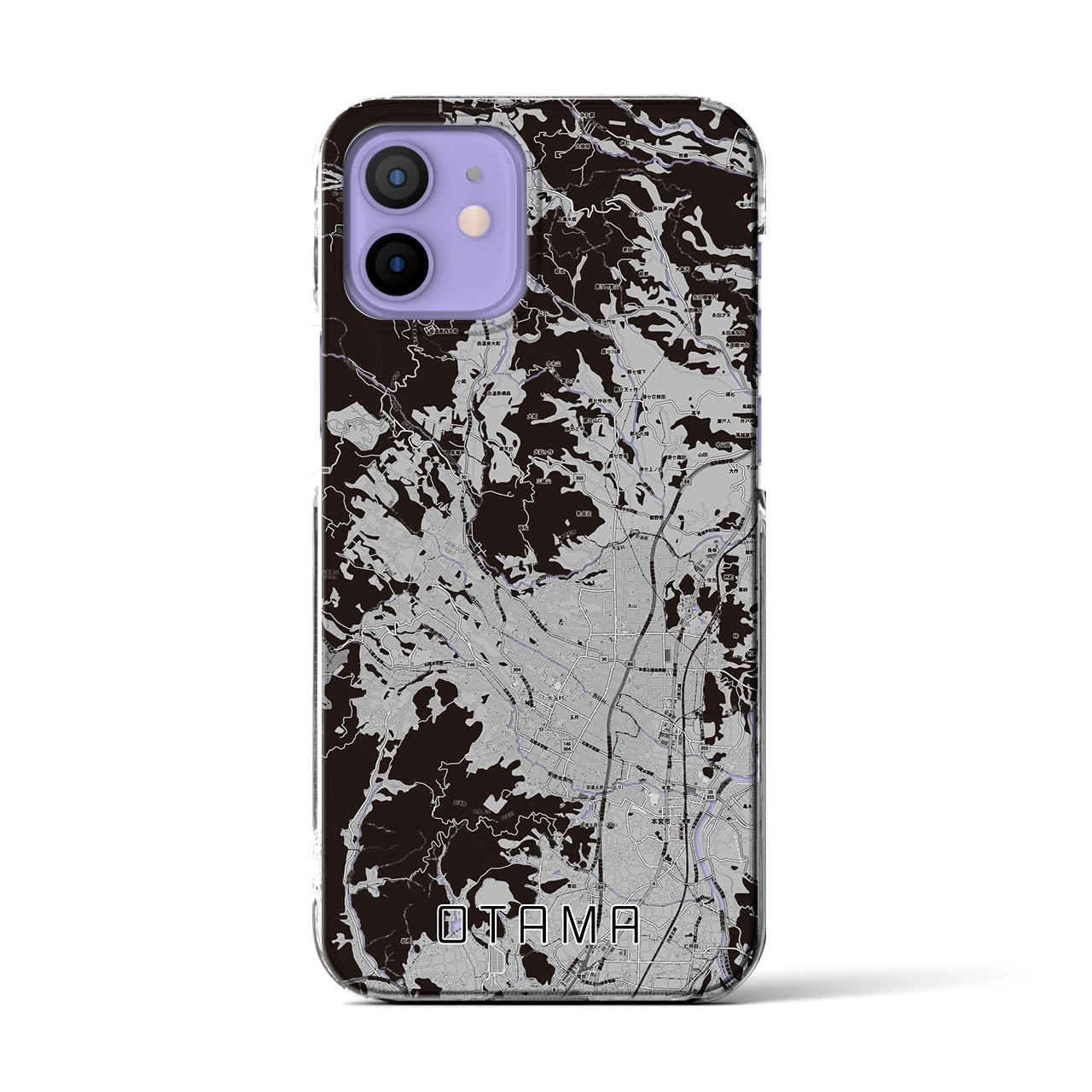 【大玉(福島県)】地図柄iPhoneケース(クリアタイプ)