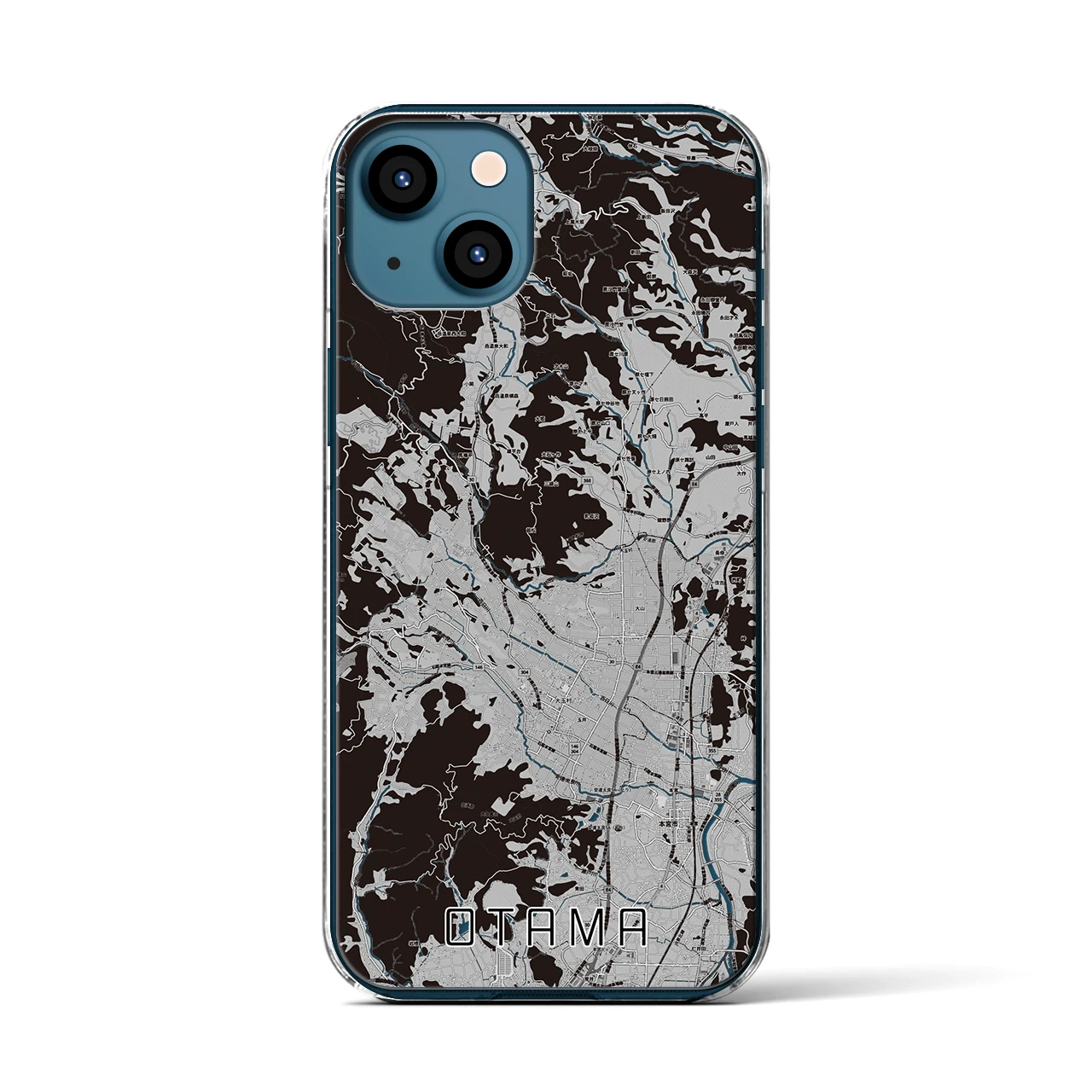 【大玉(福島県)】地図柄iPhoneケース(クリアタイプ)