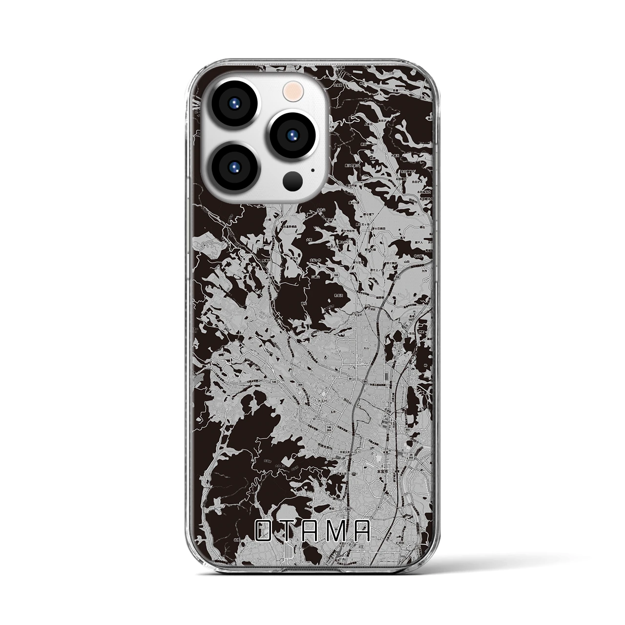 【大玉(福島県)】地図柄iPhoneケース(クリアタイプ)