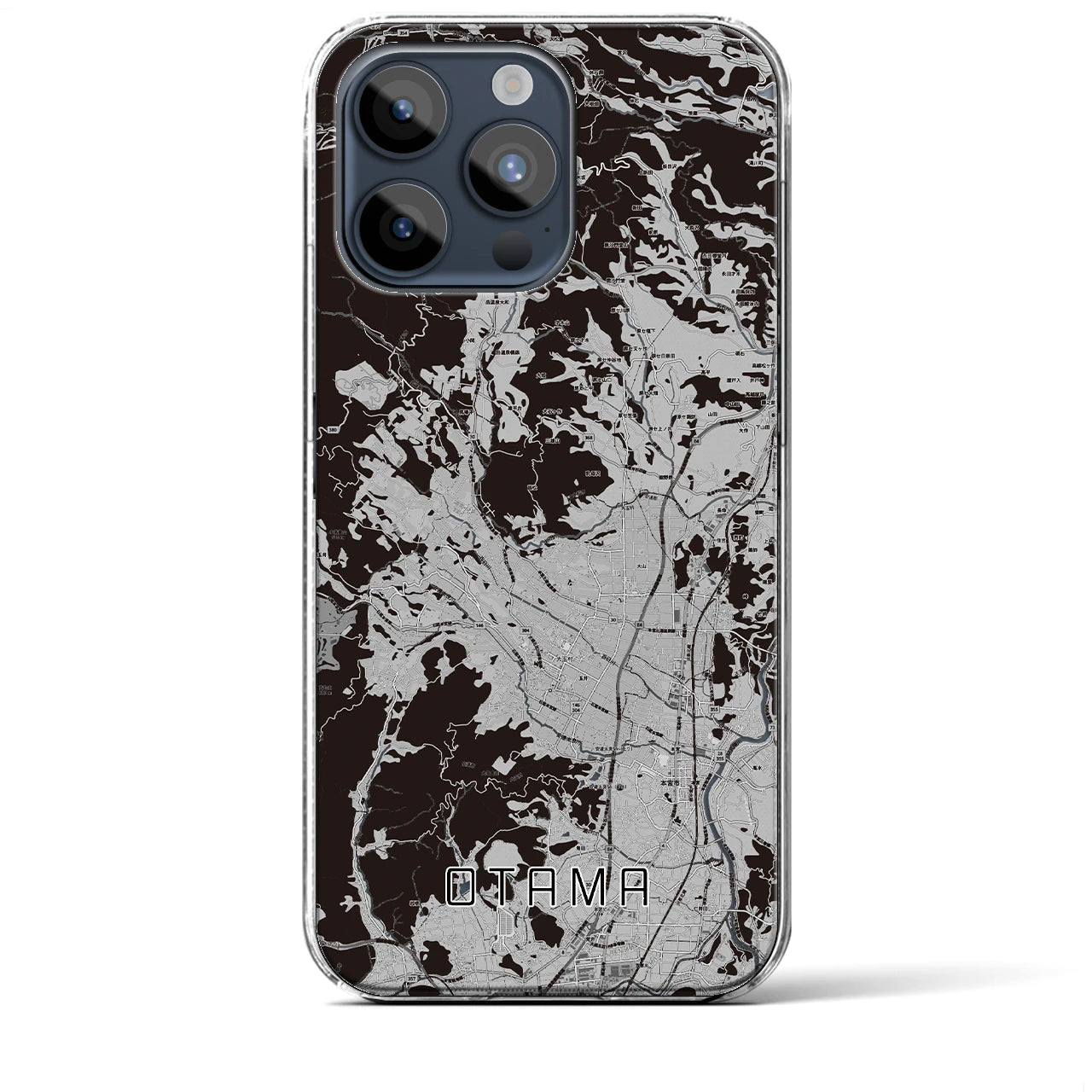 【大玉(福島県)】地図柄iPhoneケース(クリアタイプ)