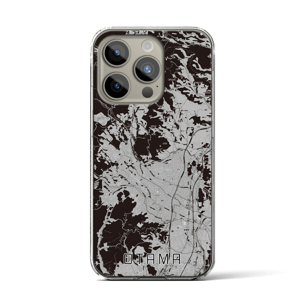 【大玉(福島県)】地図柄iPhoneケース(クリアタイプ)