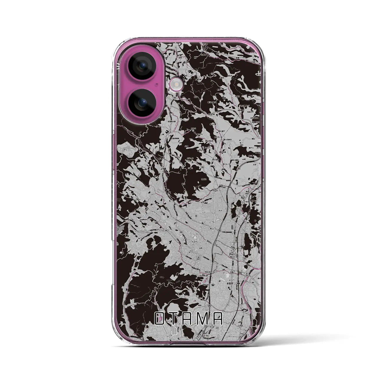 【大玉(福島県)】地図柄iPhoneケース(クリアタイプ)