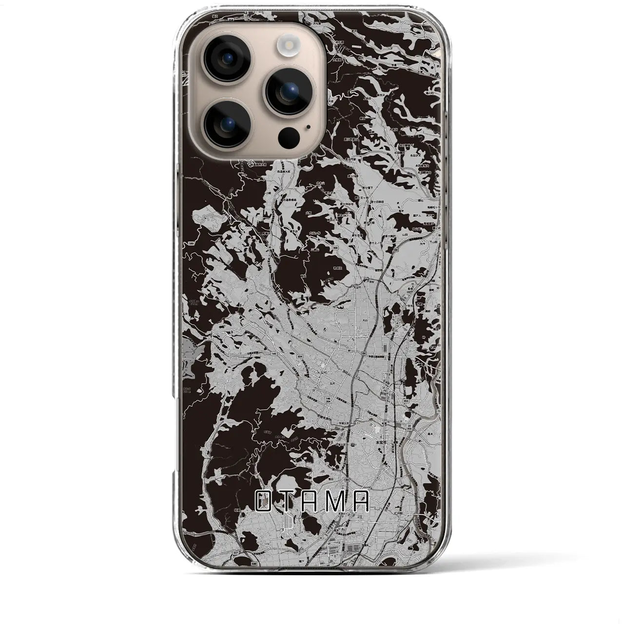 【大玉(福島県)】地図柄iPhoneケース(クリアタイプ)