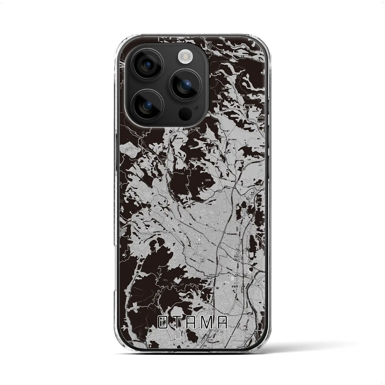 【大玉(福島県)】地図柄iPhoneケース(クリアタイプ)