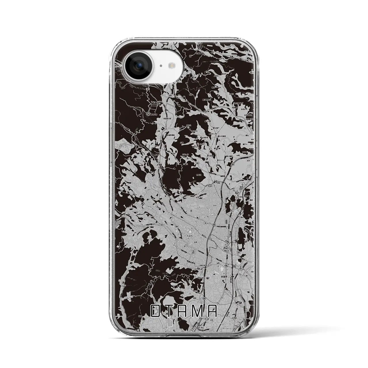 【大玉(福島県)】地図柄iPhoneケース(クリアタイプ)