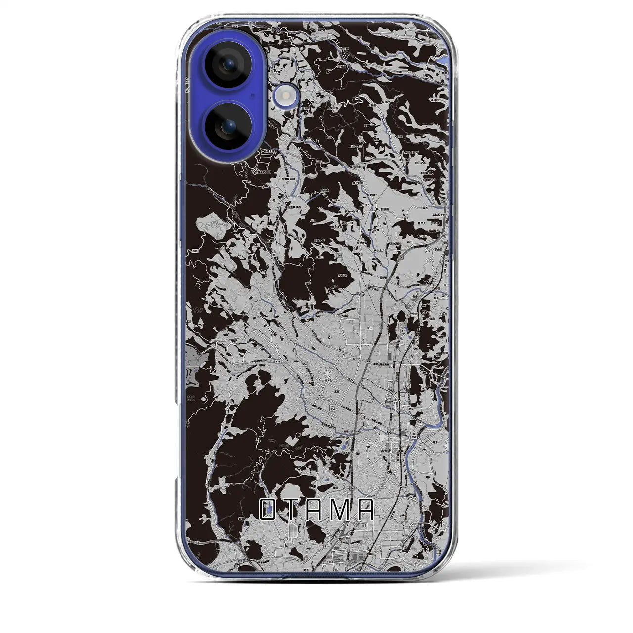 【大玉(福島県)】地図柄iPhoneケース(クリアタイプ)