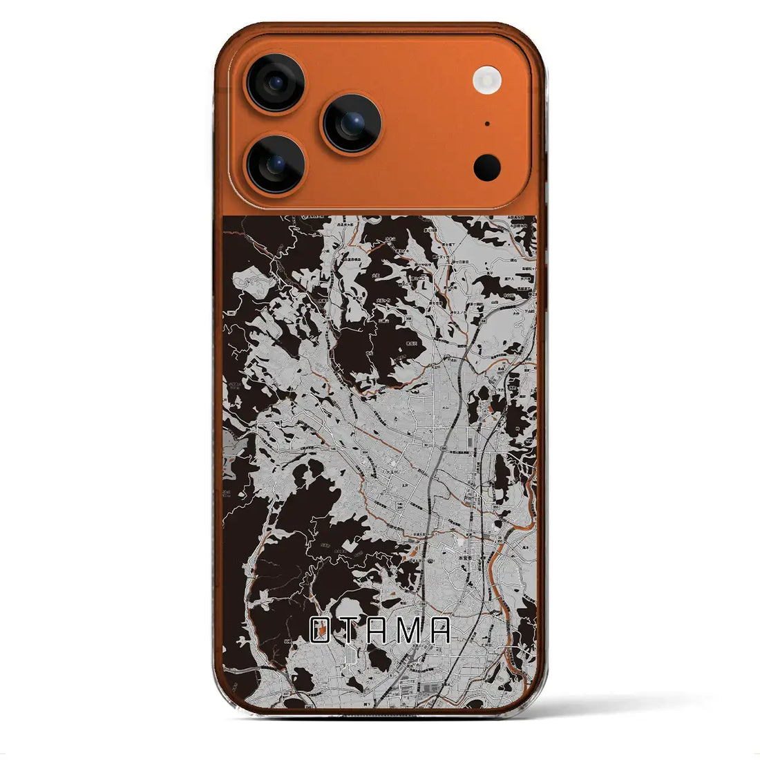 【大玉(福島県)】地図柄iPhoneケース(クリアタイプ)