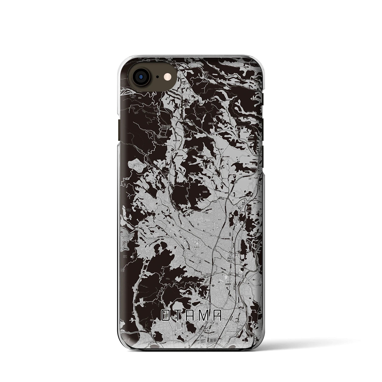 【大玉(福島県)】地図柄iPhoneケース(クリアタイプ)