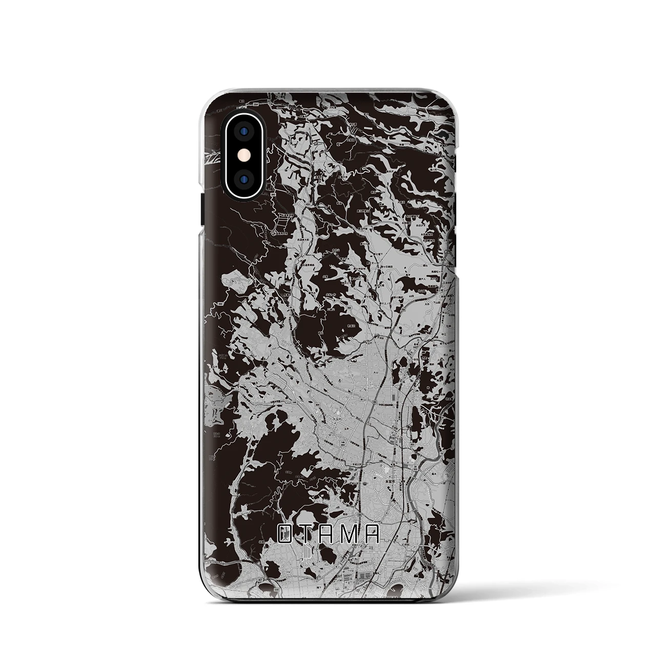 【大玉(福島県)】地図柄iPhoneケース(クリアタイプ)