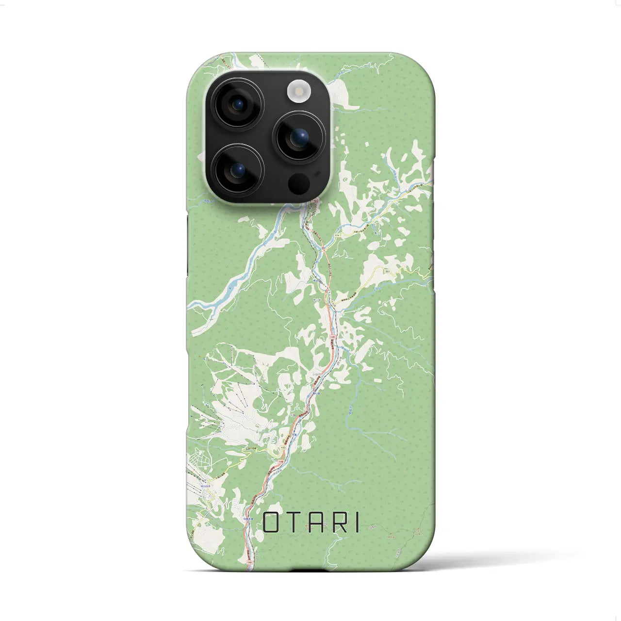 【小谷(長野県)】地図柄iPhoneケース(バックカバータイプ)