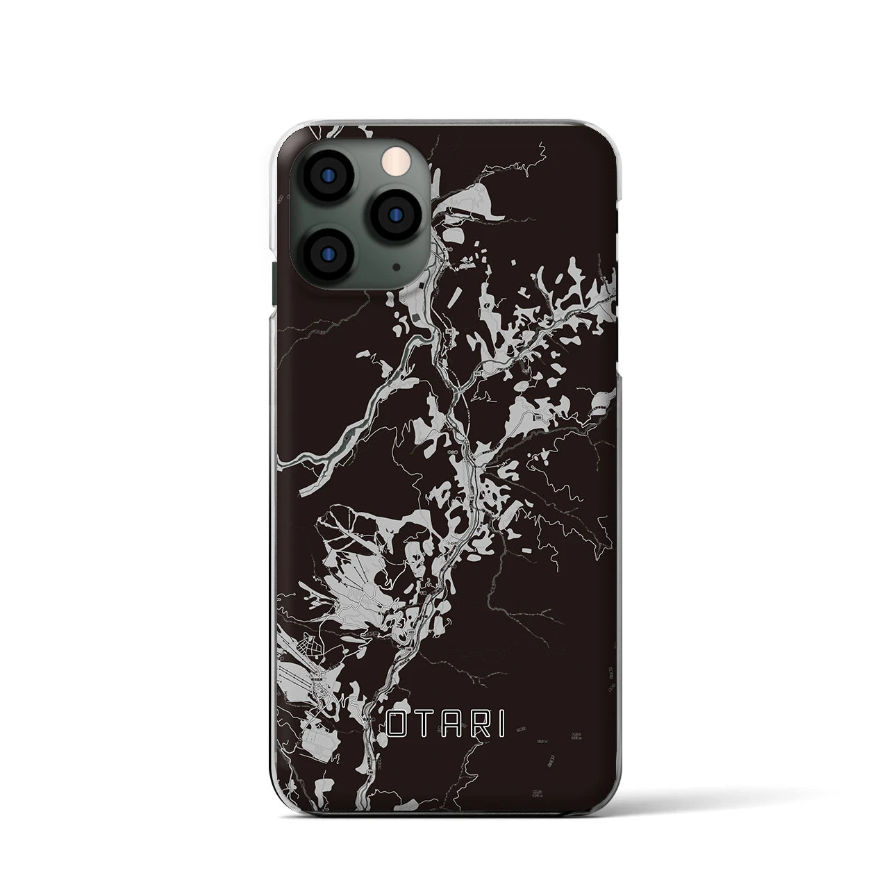 【小谷(長野県)】地図柄iPhoneケース(クリアタイプ)