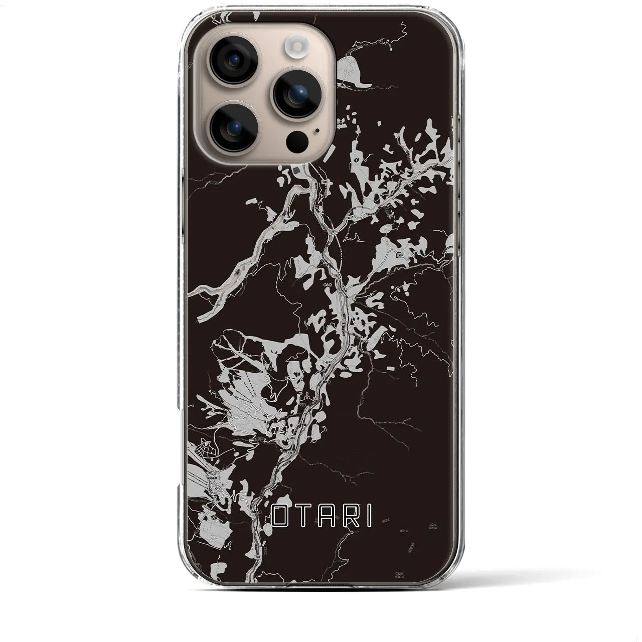 【小谷(長野県)】地図柄iPhoneケース(クリアタイプ)