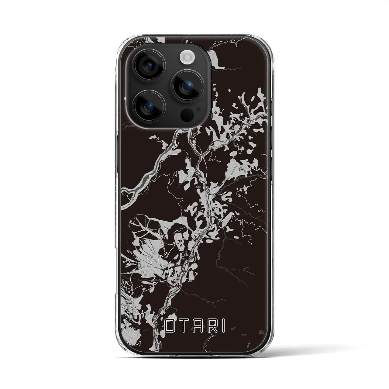 【小谷(長野県)】地図柄iPhoneケース(クリアタイプ)