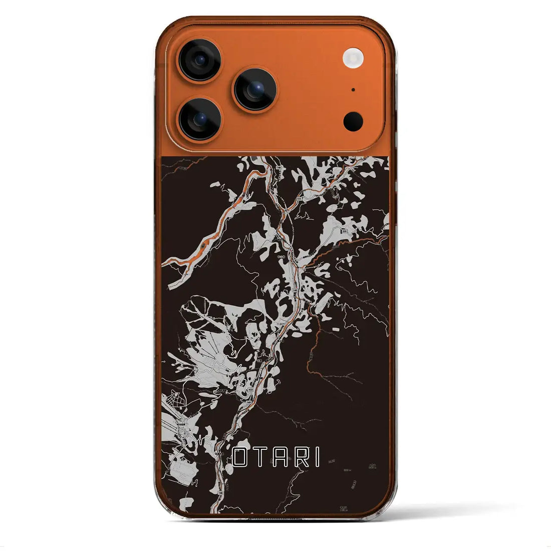 【小谷(長野県)】地図柄iPhoneケース(クリアタイプ)