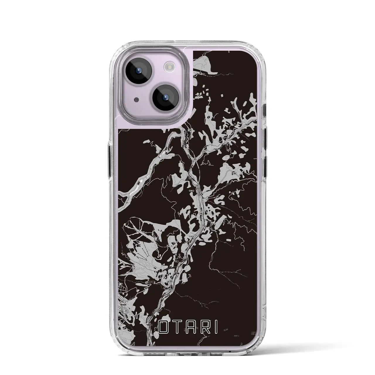 【小谷(長野県)】地図柄iPhoneケース(MagSafeタイプ)