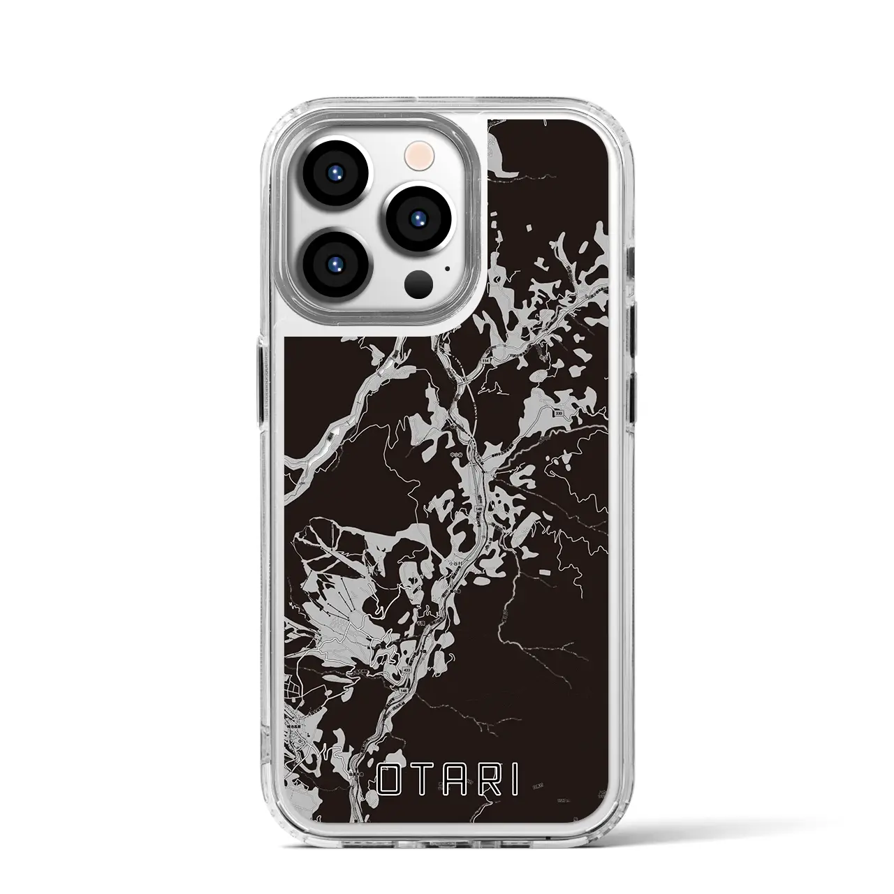 【小谷(長野県)】地図柄iPhoneケース(MagSafeタイプ)